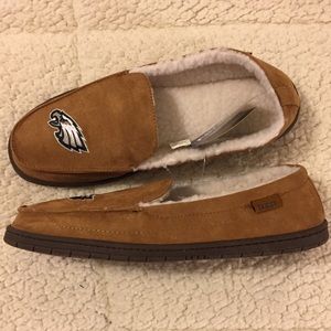 NFL Exclusive Eagles Moccasin Slippers